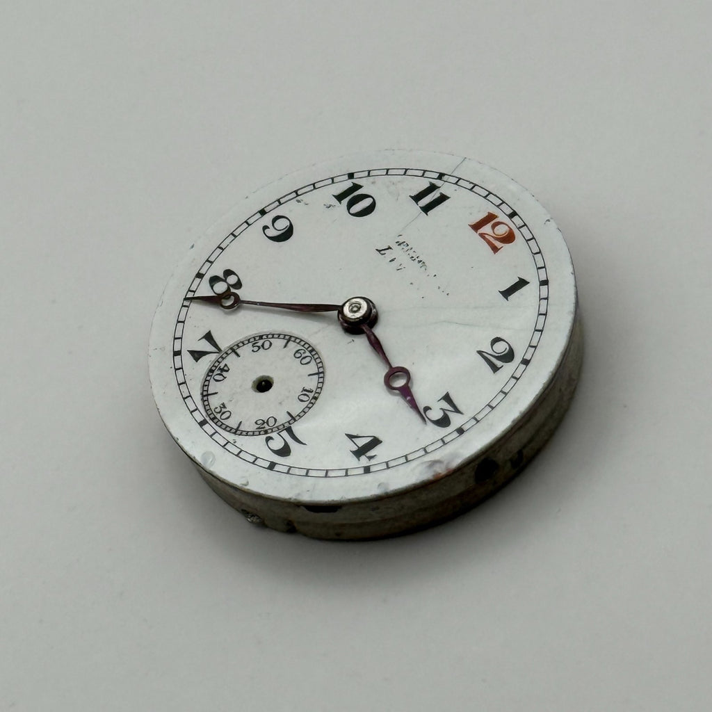 Stauffer SS & Co Trench Watch Movement Sub Seconds Swiss Parts 23.3mm
