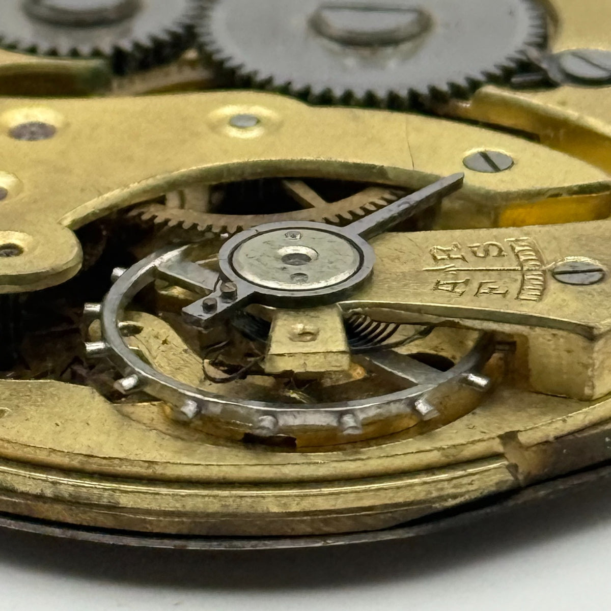 Chronometre Pocket Watch Movement Hunter Sub Seconds Manual Wind Parts 40.5mm