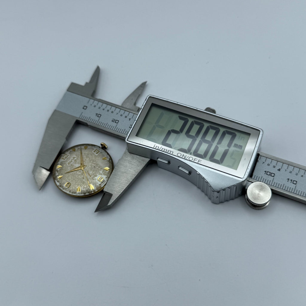 FHF 67 Watch Movement - Avia 15 Jewels - For Parts / Repair - 29.8mm