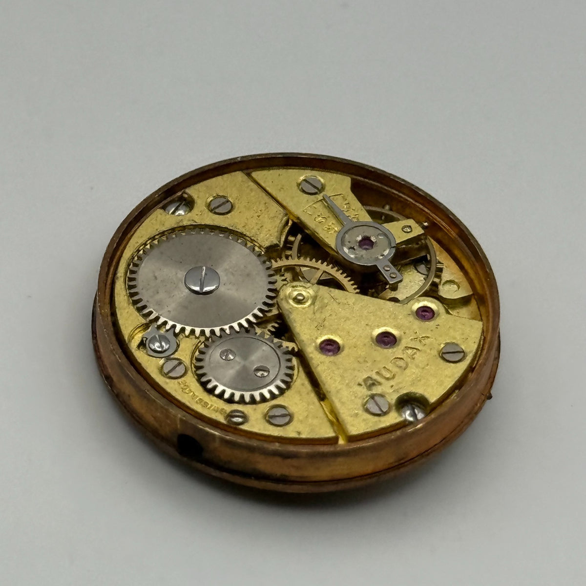 Audaux 180 Watch Movement - Running - For Parts / Repair - 25.6mm