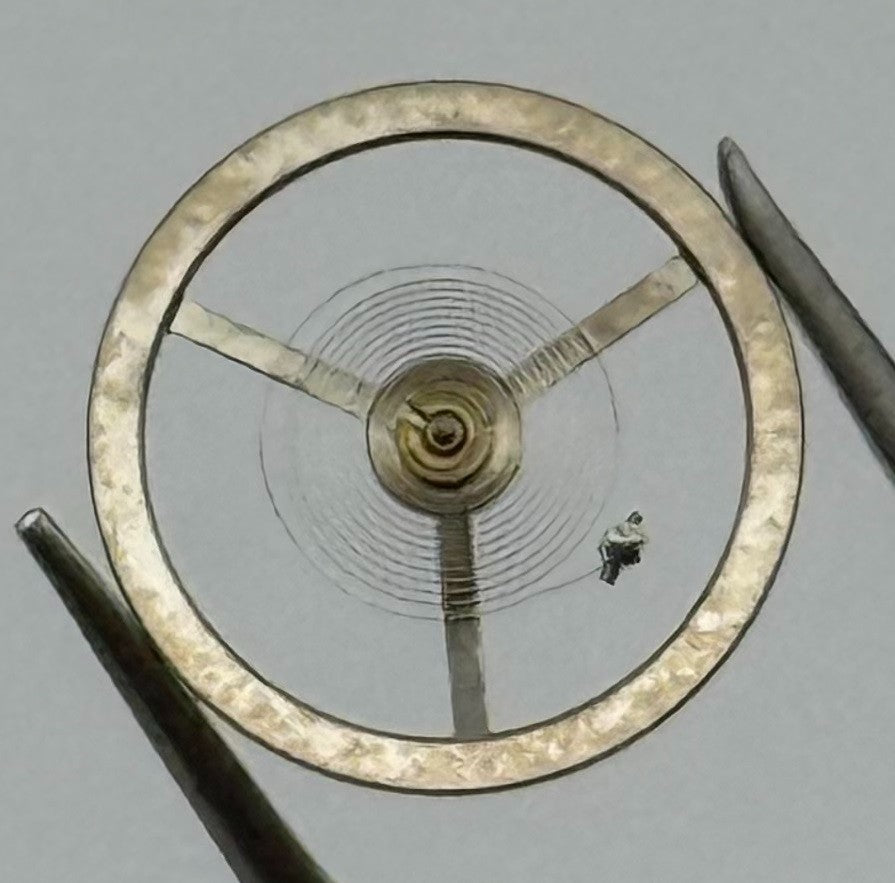 EB 1553 1579 Balance Wheel Complete And Spring 466 Watch Movement Parts NOS