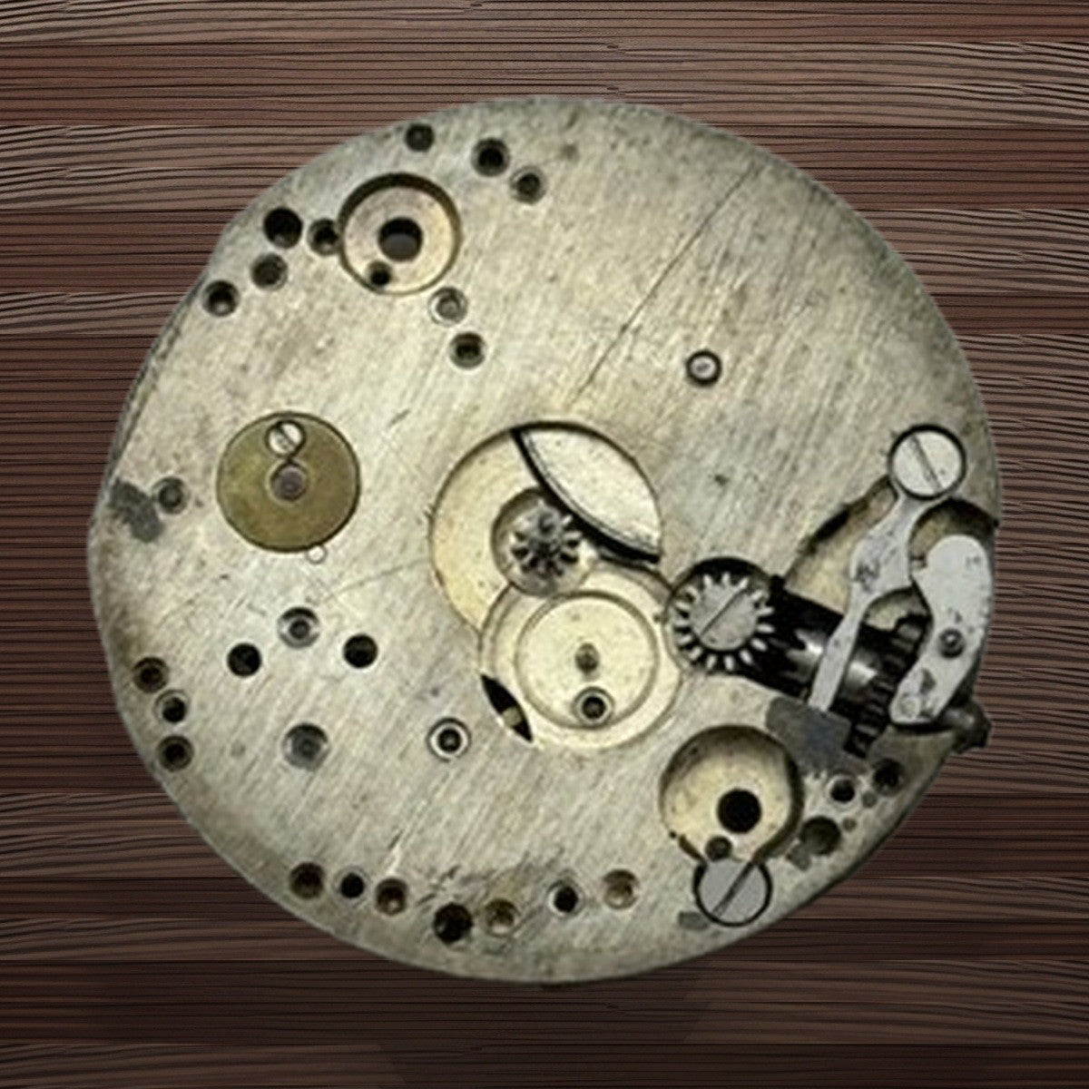 Unidentified 15 Jewels Watch Movement - For Parts / Repair - 23.7mm