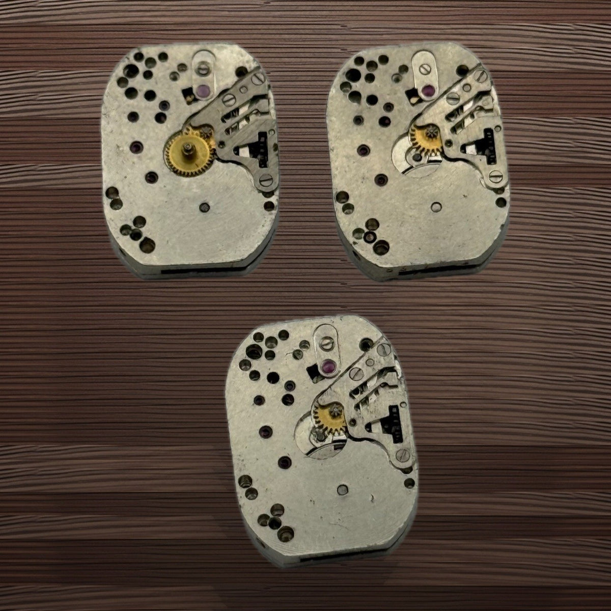 Zaria Luch 1800 Watch Movement Soviet USSR Ladies x 3 Pieces Parts Repair 14.1mm