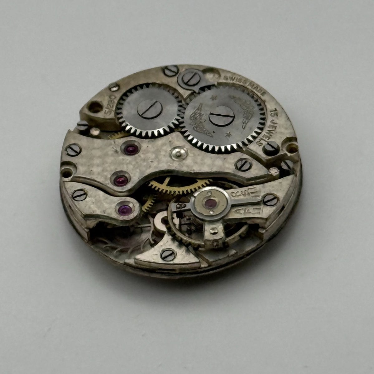 Rotary 5/290 Watch Movement 15 Jewels Swiss Manual Wind Parts Repair 19.3mm