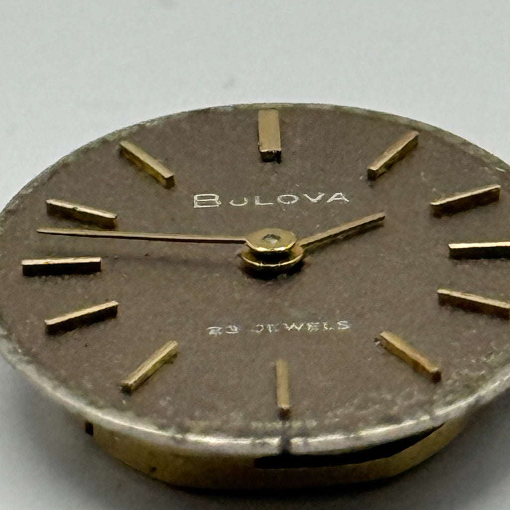 Bulova 5BD Watch Movement - Ladies 23 Jewels - For Parts / Repair - 12.8mm