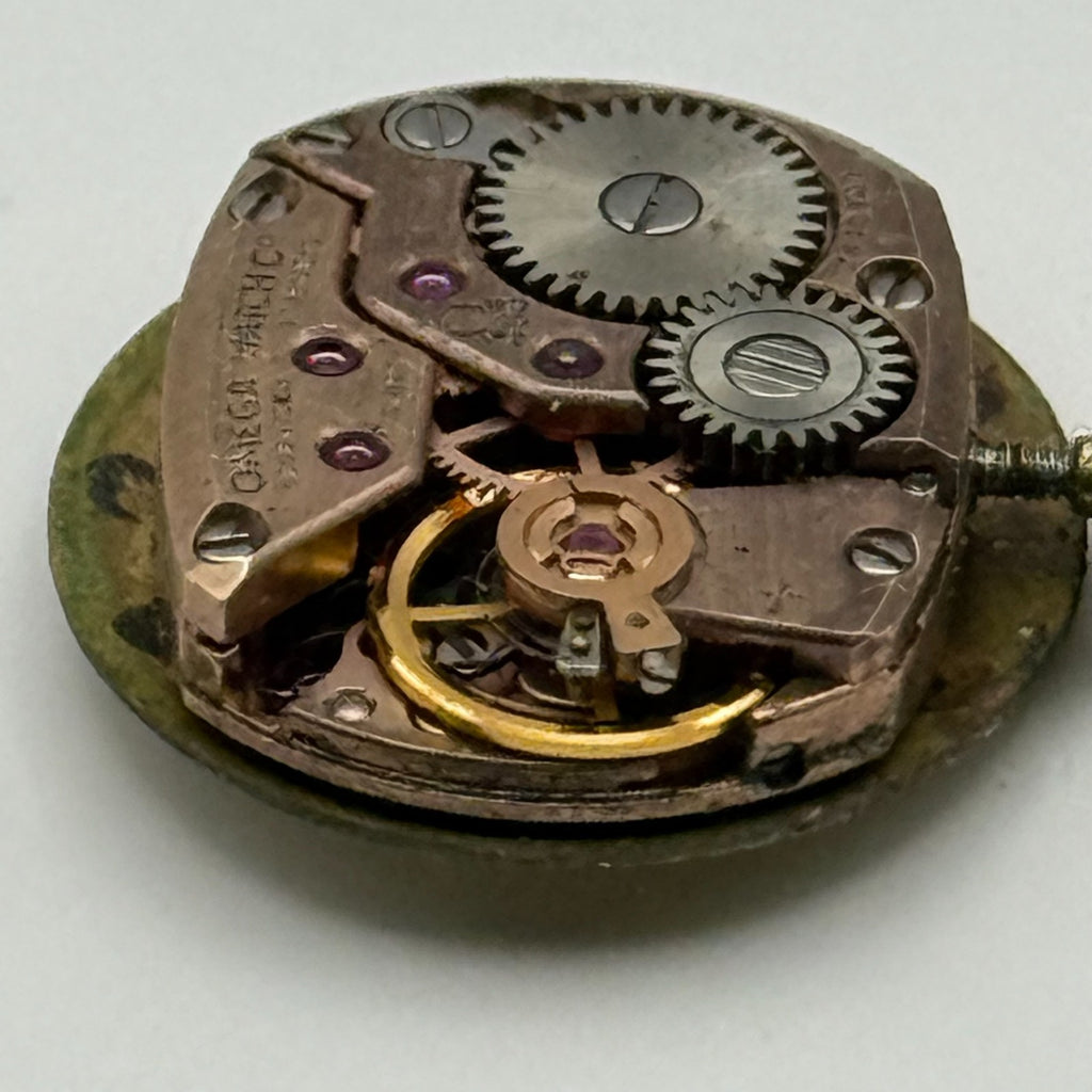 Omega 485 Watch Movement - Ladies 17 Jewels - For Parts / Repair - 12.2mm