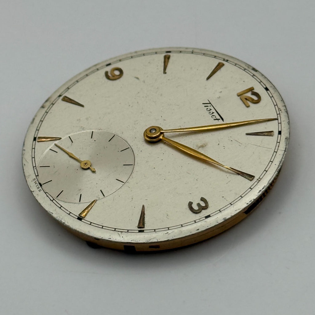 Tissot 38.2 Pocket Watch Movement Open Face 17 Jewels Sub Seconds Parts 38.2mm