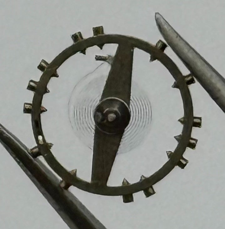 ETA 2410 Balance Wheel Complete And Spring 6¾’’’ 1059 M Watch Movement Parts NOS