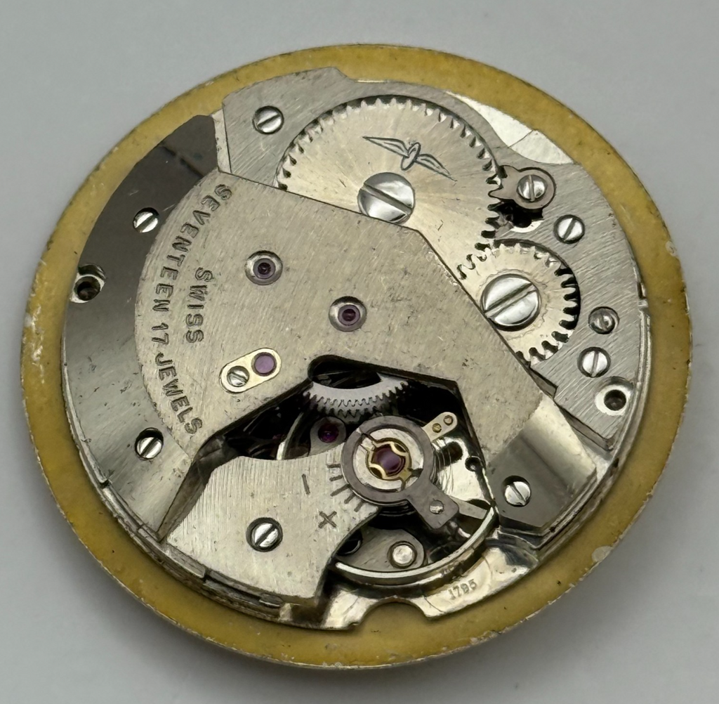 AS 1795 Watch Movement - A. Schild 1795 Rotary - For Parts / Repair - 25.8mm