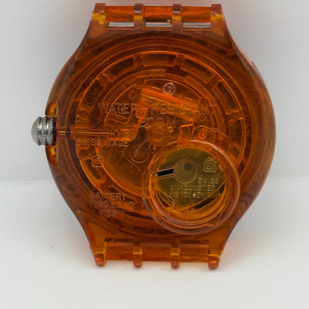 Vintage Swatch Scuba 200 Watch SDO100 Seaclip 1994 ETA Quartz Swiss 40mm Parts 