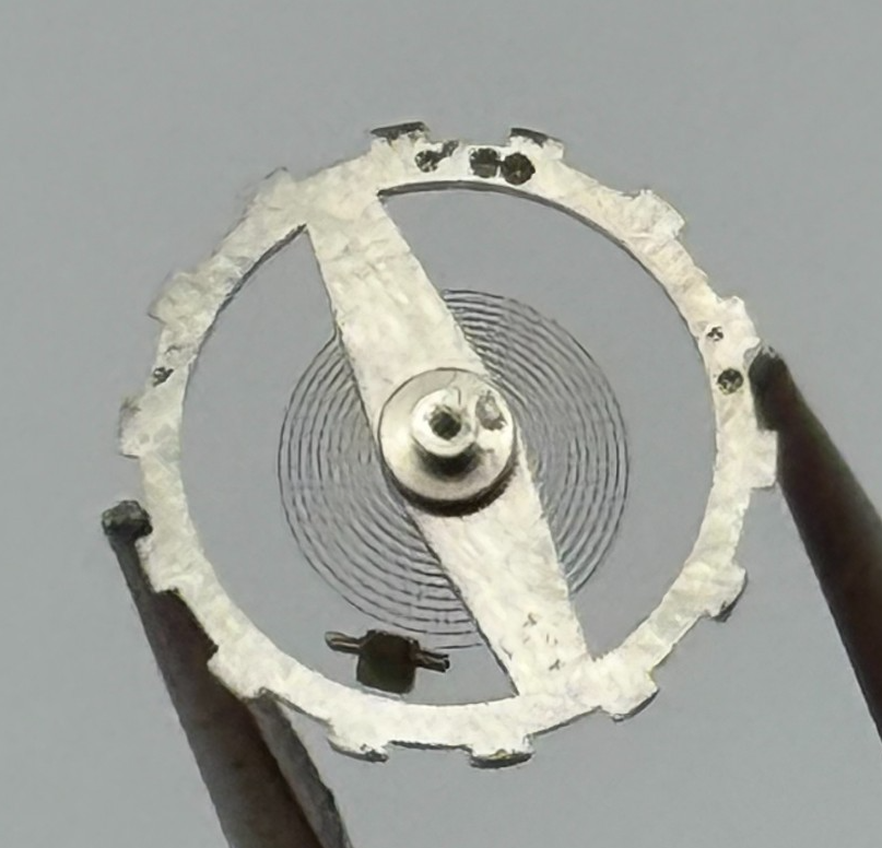 Lanco Langendorf 576 Balance Wheel Complete And Spring  5’’’ PL Watch Parts NOS
