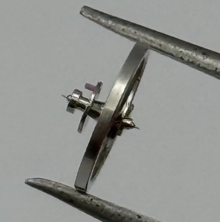 OM 514 Balance Wheel Complete And Spring 5¼’’’ Renata 388 Watch Movement Parts