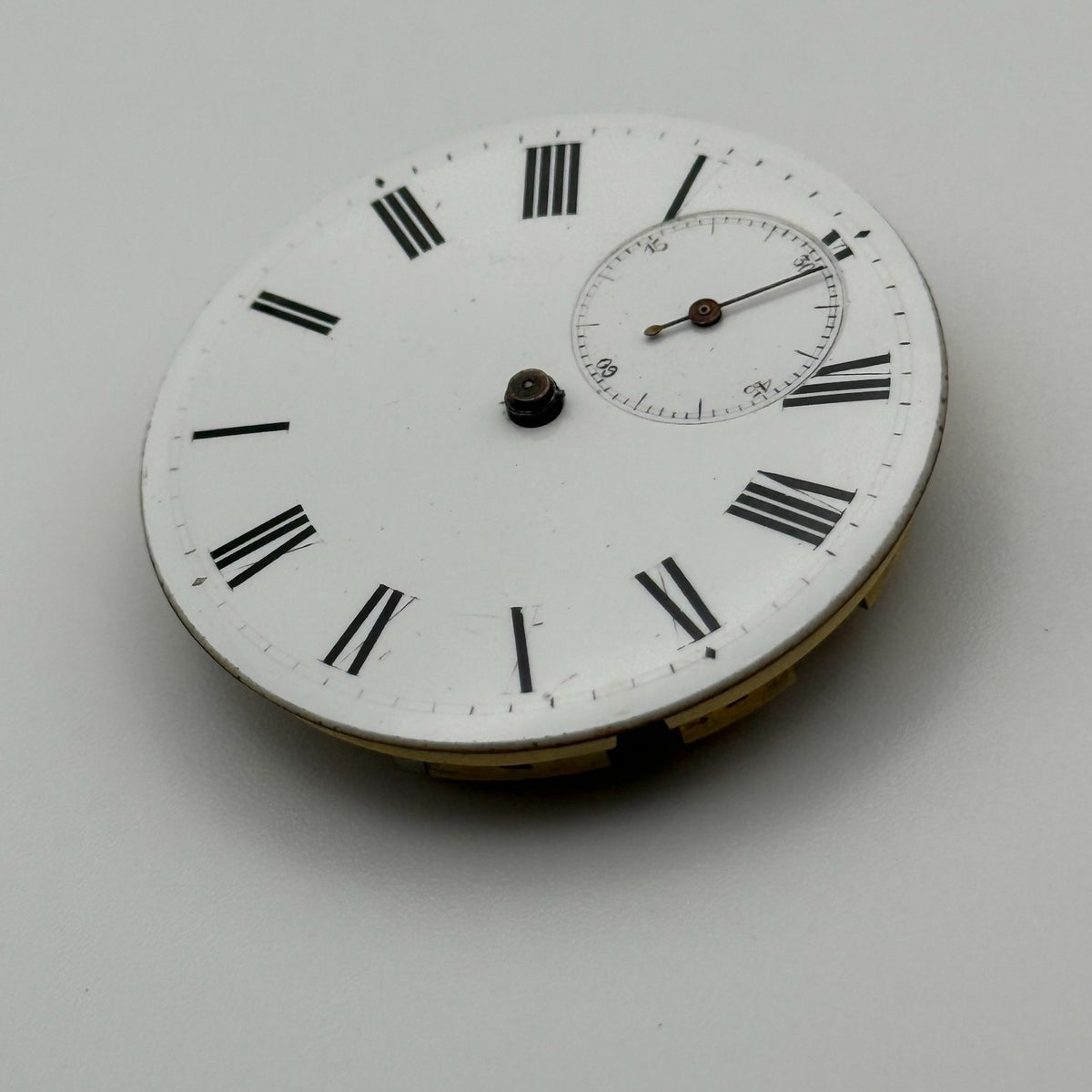 Cylinder Pocket Watch Movement - Unidentified - Antique Parts / Repair - 37.3mm