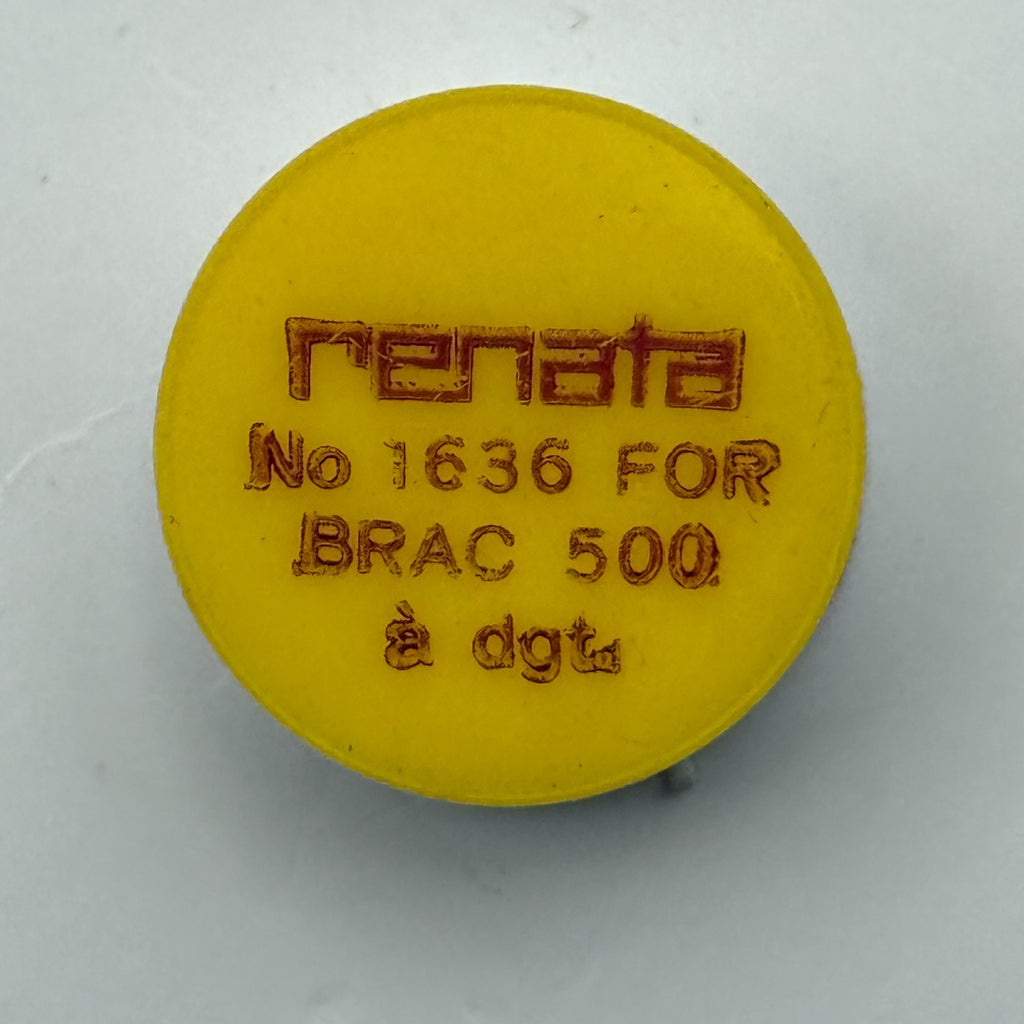 Brac 500 Balance Wheel Complete And Spring Renata 1636 Watch Movement Parts NOS