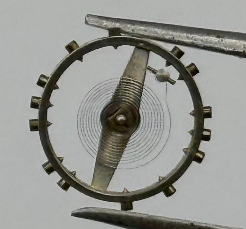 AS 970 Balance Wheel Complete And Spring 8¾’’’ 27 Watch Movement Parts NOS