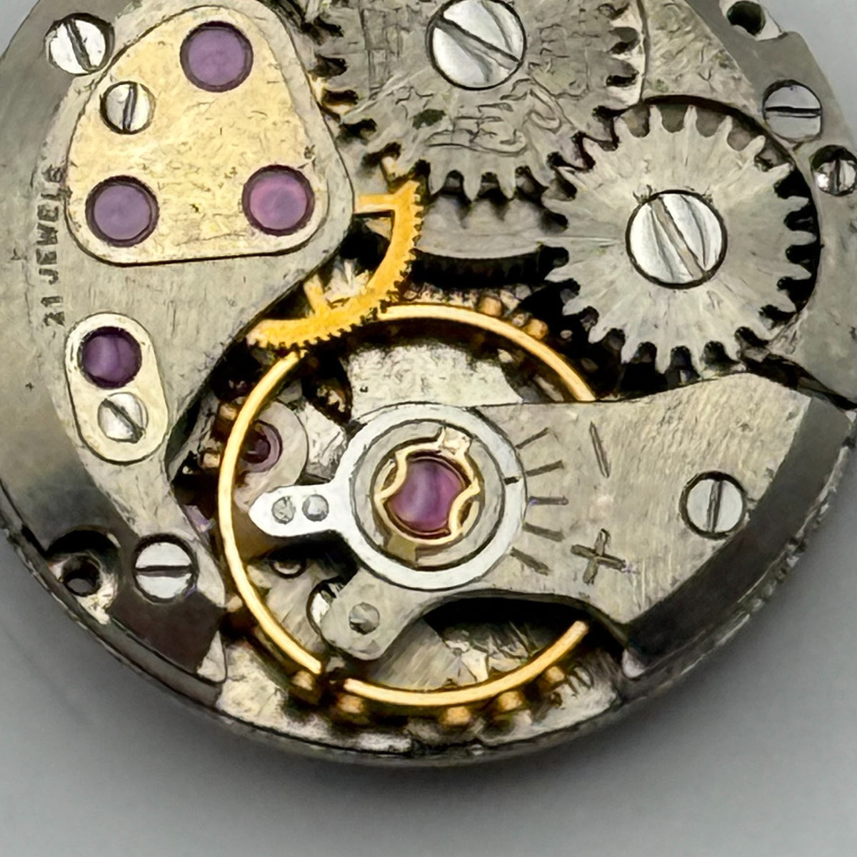 ETA 2410 Watch Movement Running Rotary 21 Jewels Swiss Parts Repair 15.2mm