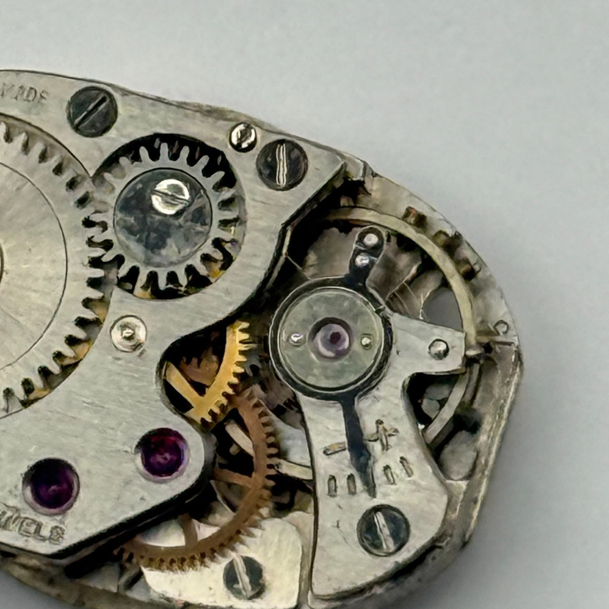 FHF 75 Watch Movement Verity 15 Jewels Swiss Manual Wind Parts Repair 12.9mm