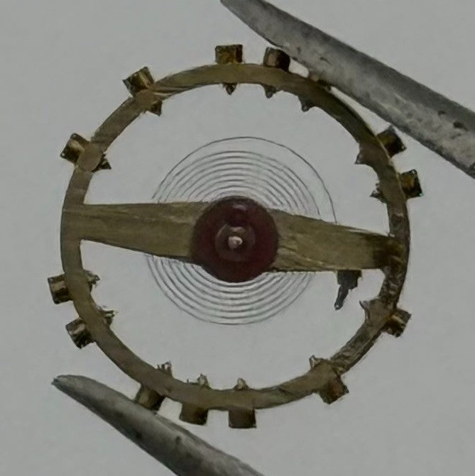 ETA 2410 Balance Wheel Complete And Spring 6¾’’’ 1059 M Watch Movement Parts NOS