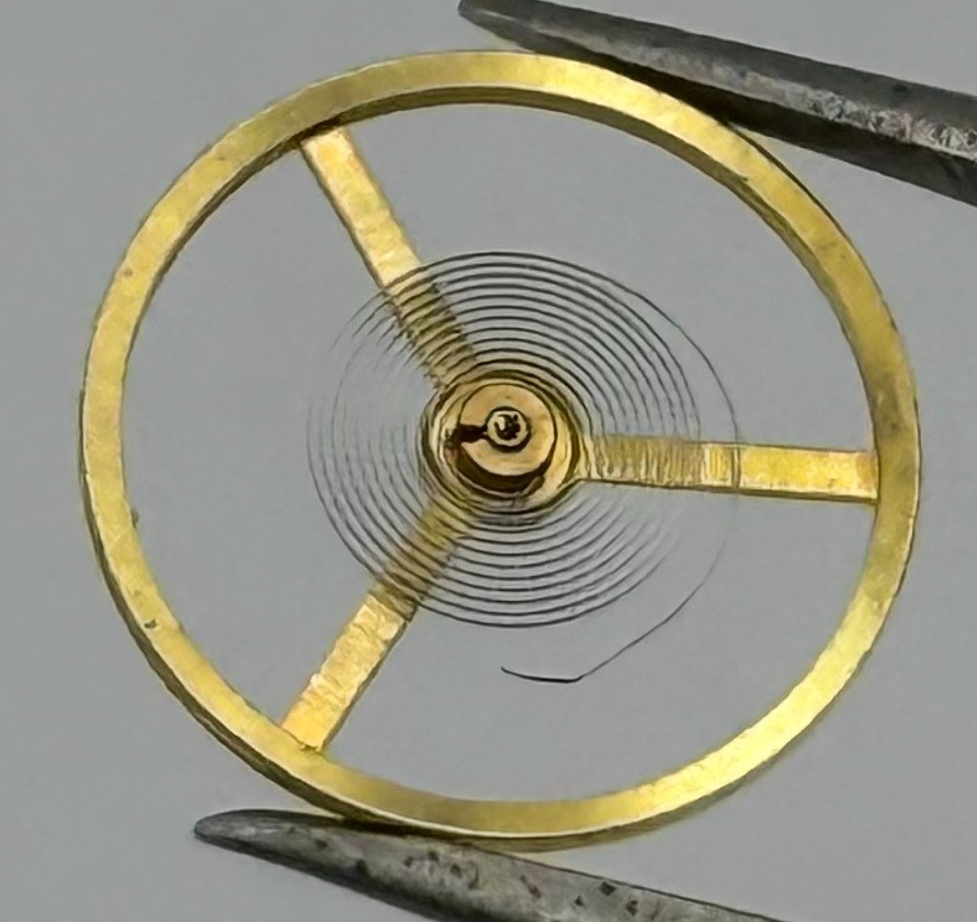 C 603 Balance Wheel Complete And Spring 10½’’’ Renata Watch Movement Parts NOS