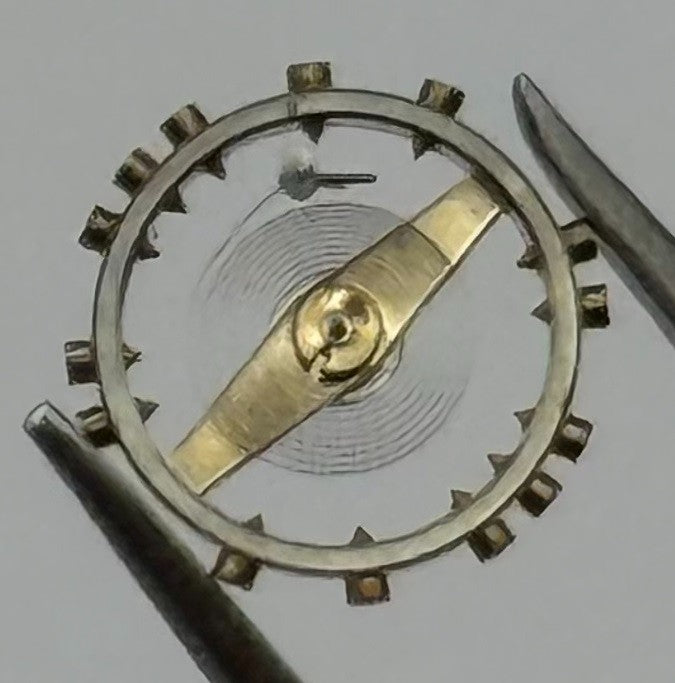 FEF 6600 Balance Wheel Complete And Spring Renata 1181 Watch Movement Parts NOS