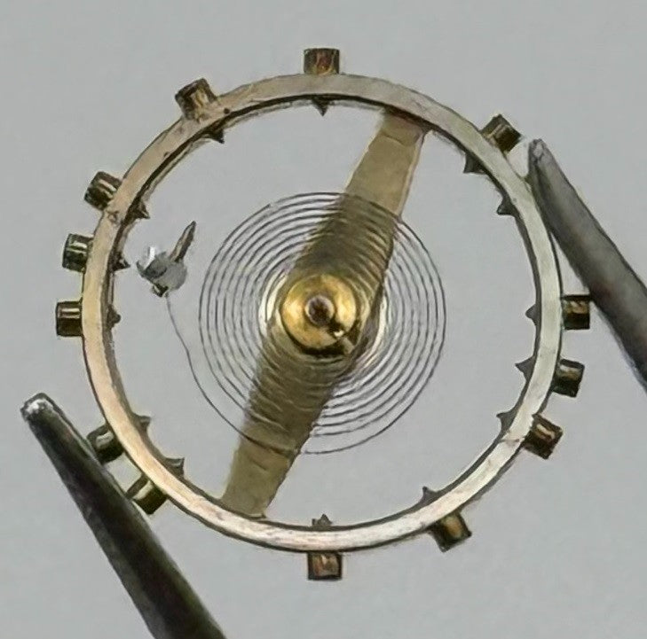 FHF 80 190 Balance Wheel Complete And Spring Renata 204 Watch Movement Parts NOS