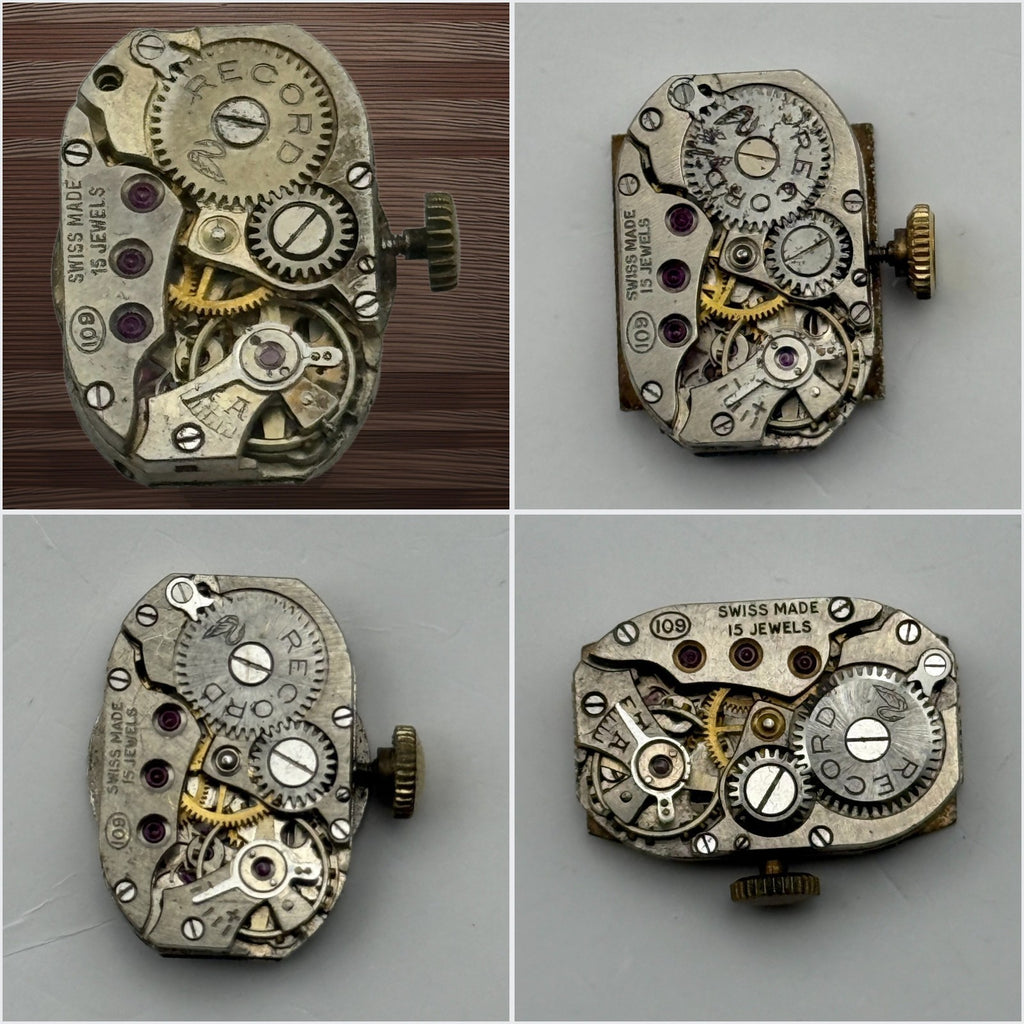 Record 109 Watch Movement - For Parts / Repair - Select From Available Options