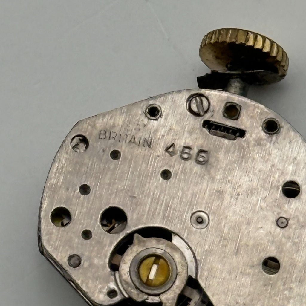 Timex 456 Watch Movement Great Britain Vintage Manual Wind Parts Repair 18mm