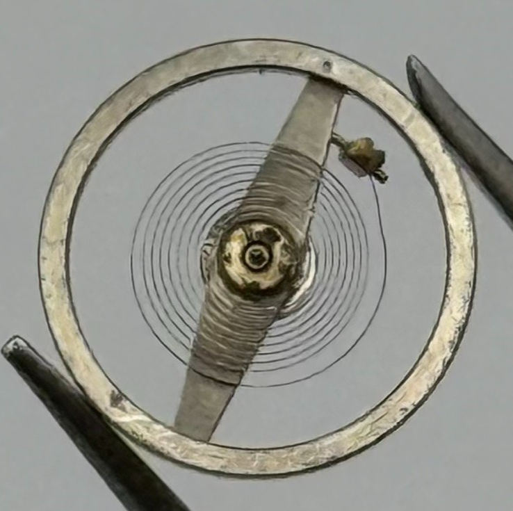 Oris 531 PC Balance Wheel Complete And Spring 773 M Watch Movement Parts NOS