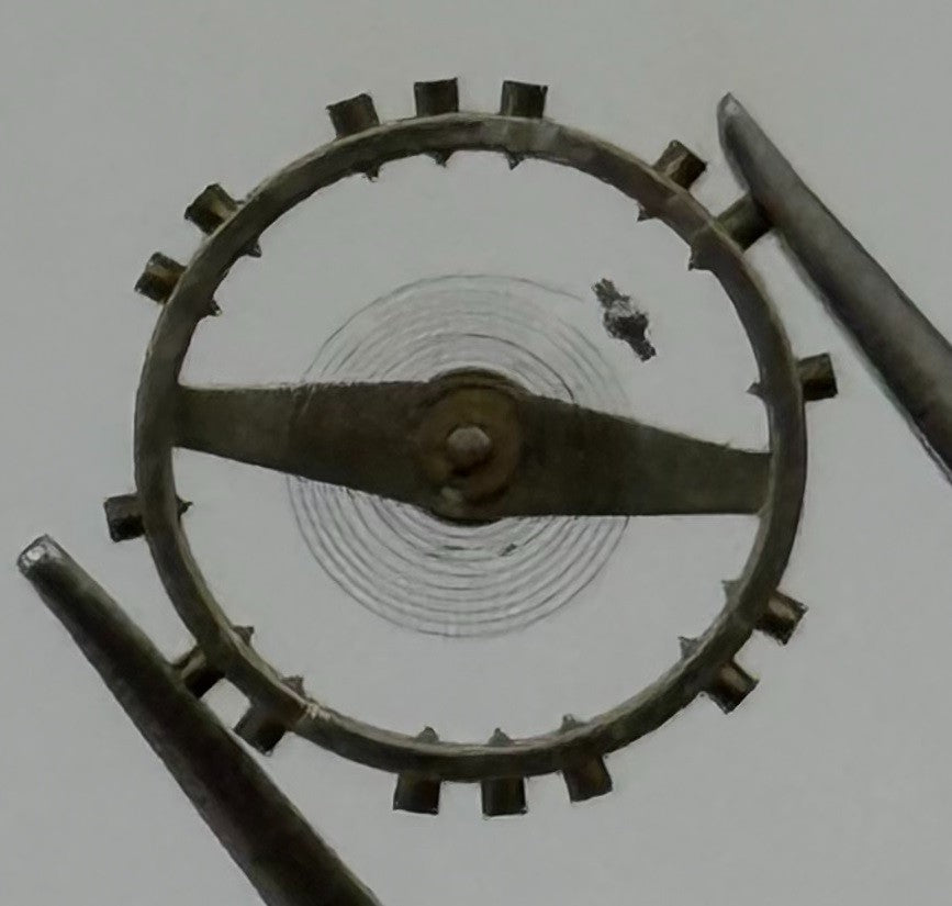 ETA 1301 Balance Wheel Complete And Spring 8¾’’’ 3391 Watch Movement Parts NOS