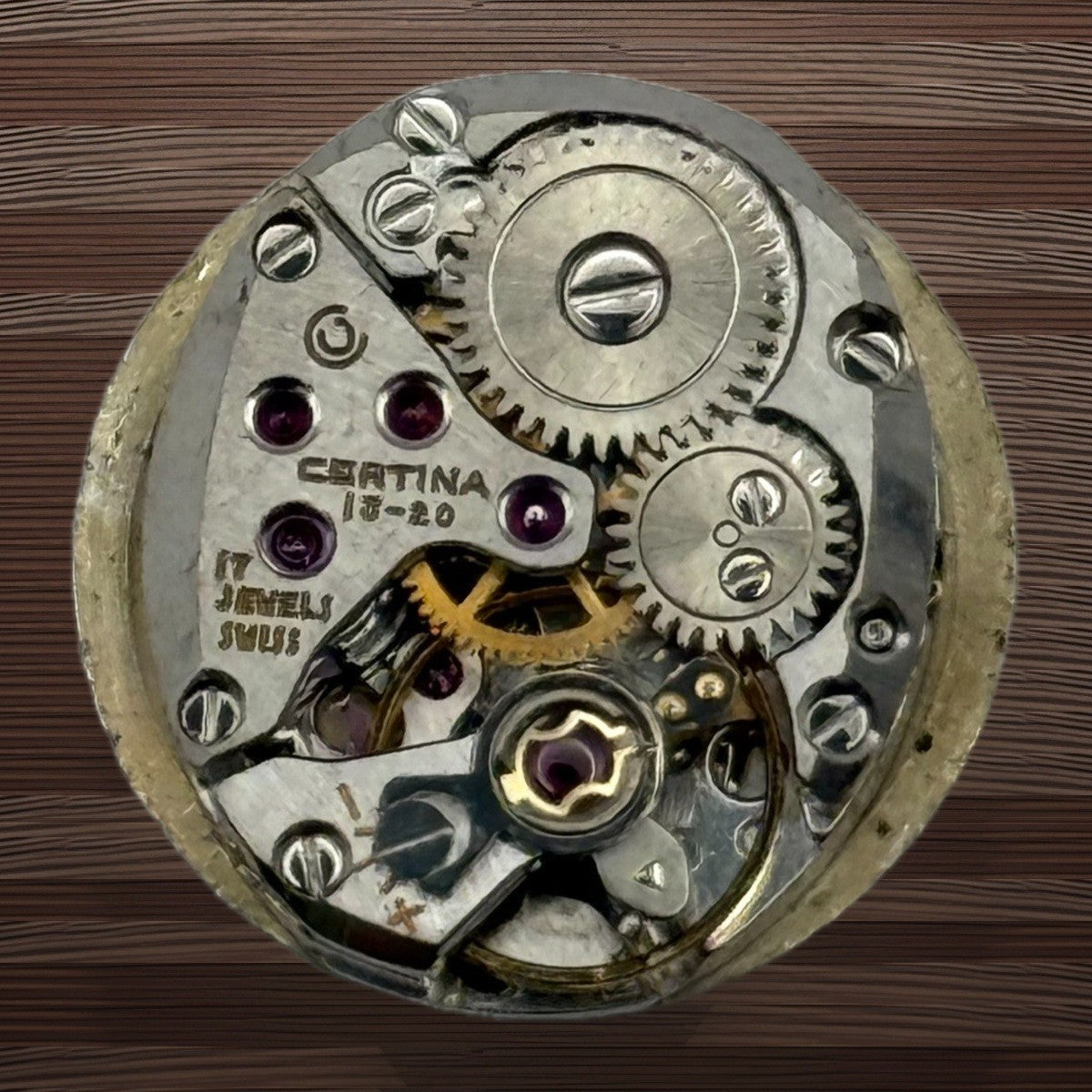 Certina 13-20 Watch Movement Ladies 17 Jewels Running Manual Wind Parts 12.8mm