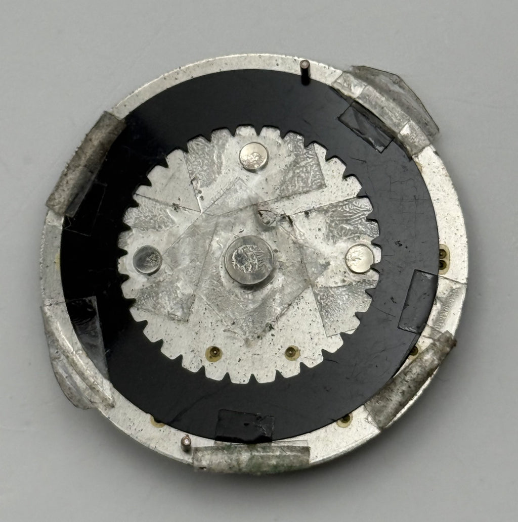 Seiko 6T55-0008 Watch Dial Chronograph 100M Black Spare Parts Repair 30.4mm