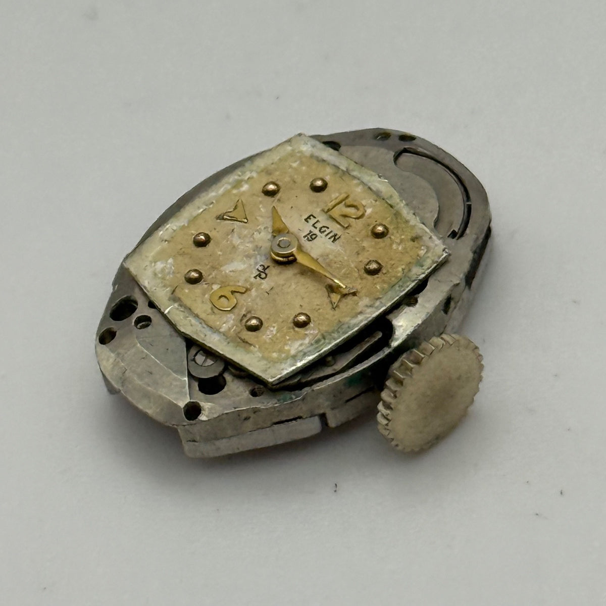 Elgin 660 Watch Movement - 17 Jewels USA - For Parts / Repair - 14.3mm