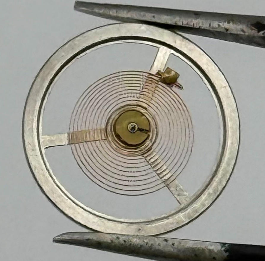 Brac 190 Balance Wheel Complete And Spring Renata 828 Watch Movement Parts NOS