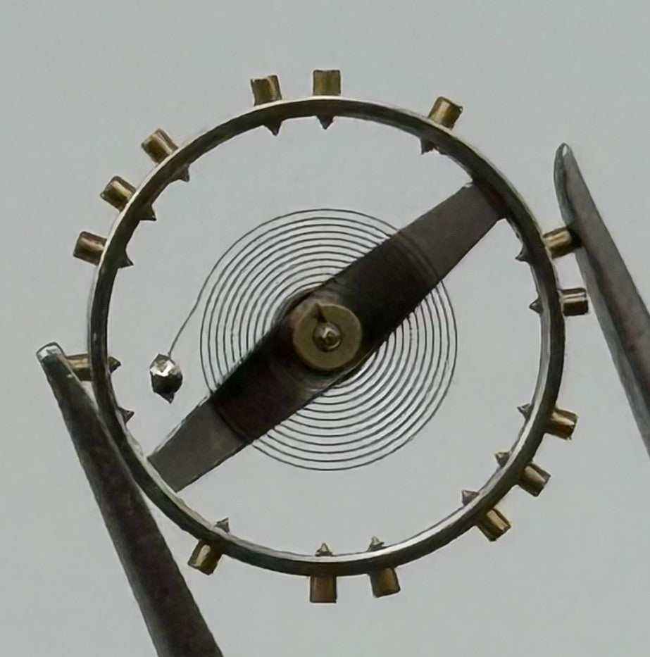 Felsa 4000 4010 Balance Wheel Complete And Spring 1435 Watch Movement Parts NOS