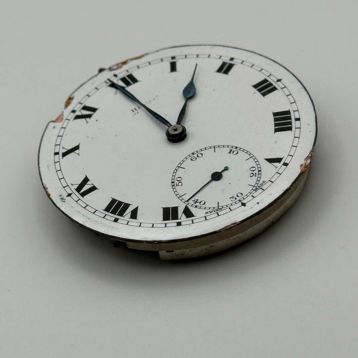 Swiss Lever Pocket Watch Movement - Philia - Parts / Repair 41.1mm