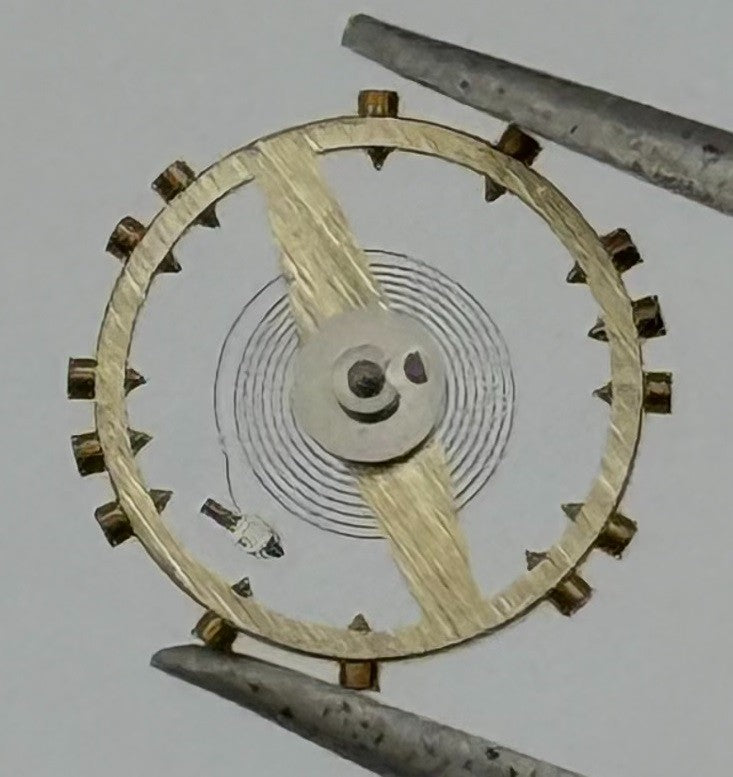 FEF 270 Balance Wheel Complete And Spring 5¼’’’ 173 M Watch Movement Parts NOS