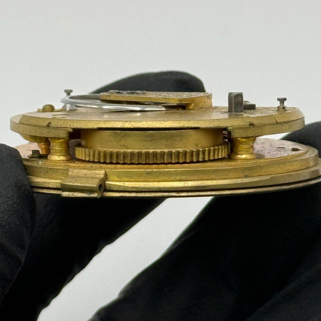 English Lever Pocket Watch Movement - E. Johnson & Son Derby - Parts / Repair