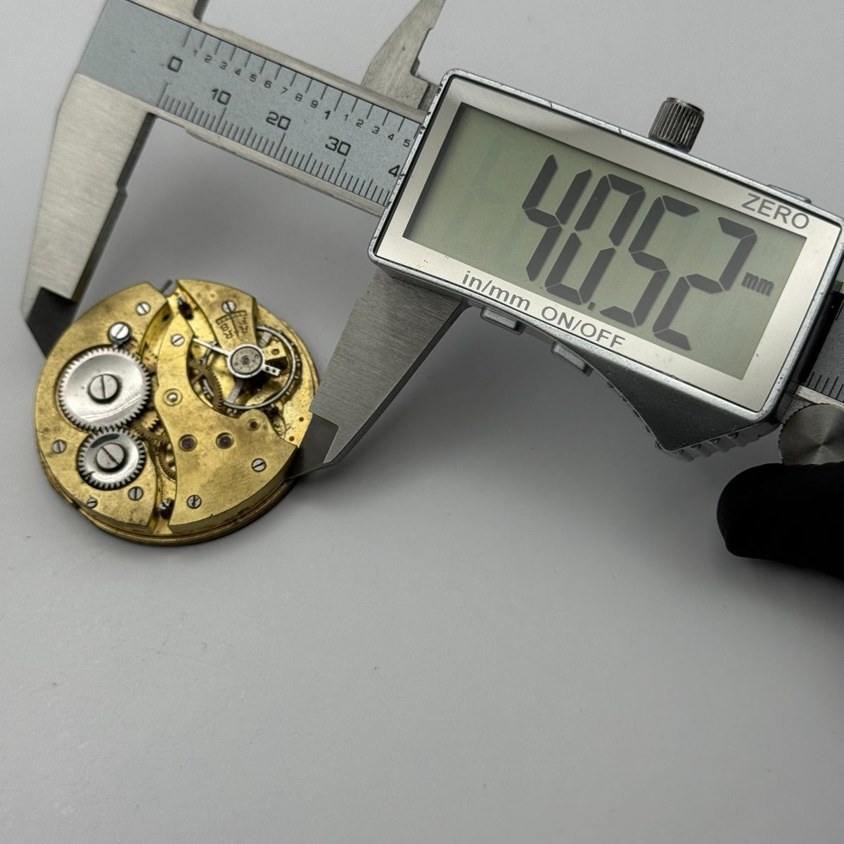 Chronometre Pocket Watch Movement Hunter Sub Seconds Manual Wind Parts 40.5mm