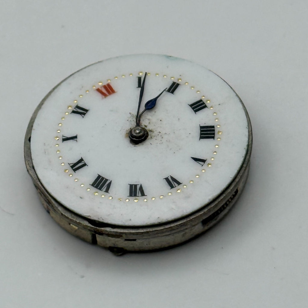Red 12 Watch Movement Manual Wind Vintage Parts Repair Spares 24.9mm