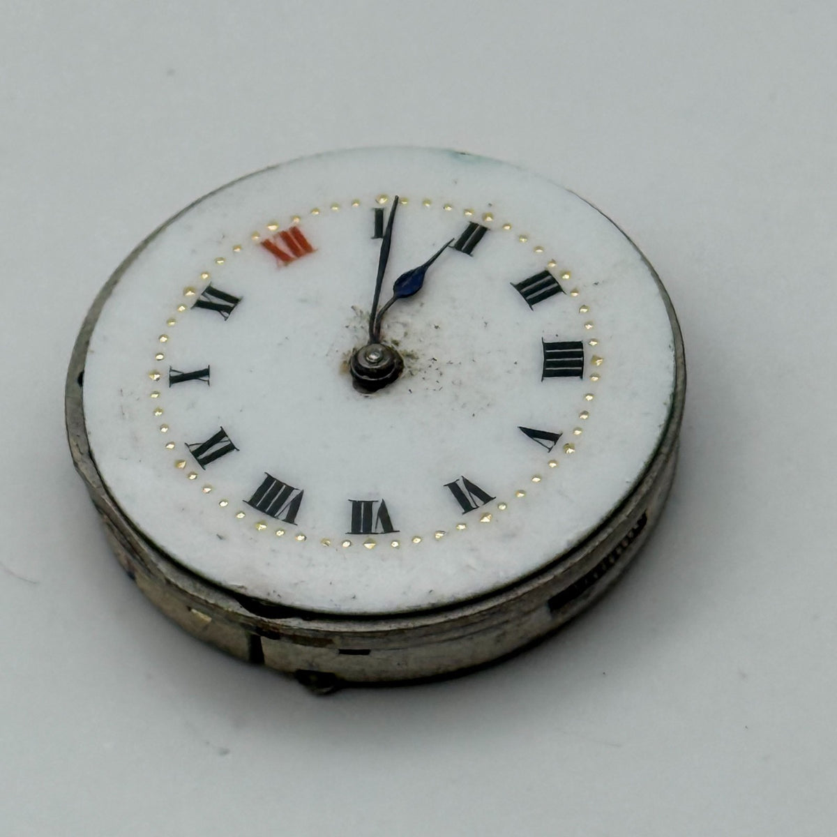 Red 12 Watch Movement Manual Wind Vintage Parts Repair Spares 24.9mm
