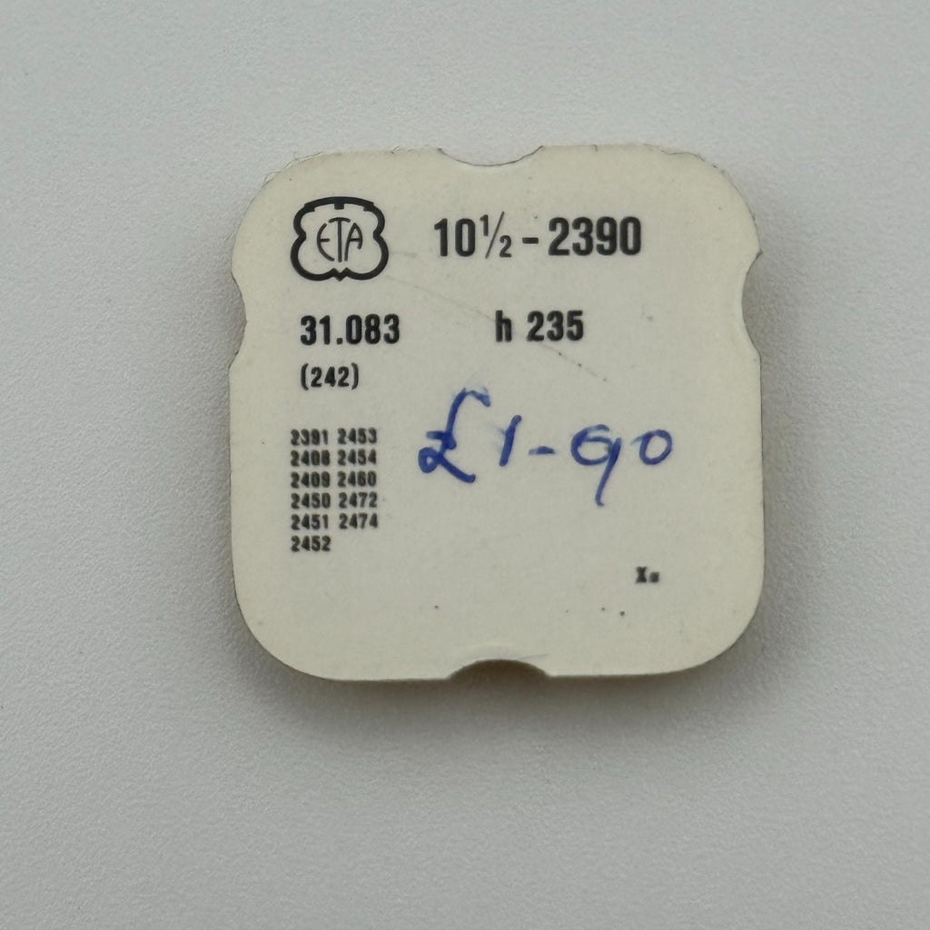 ETA 2390 Cannon Pinion with Driving Wheel - 10 1/2 - 242 - NOS - Watch Parts