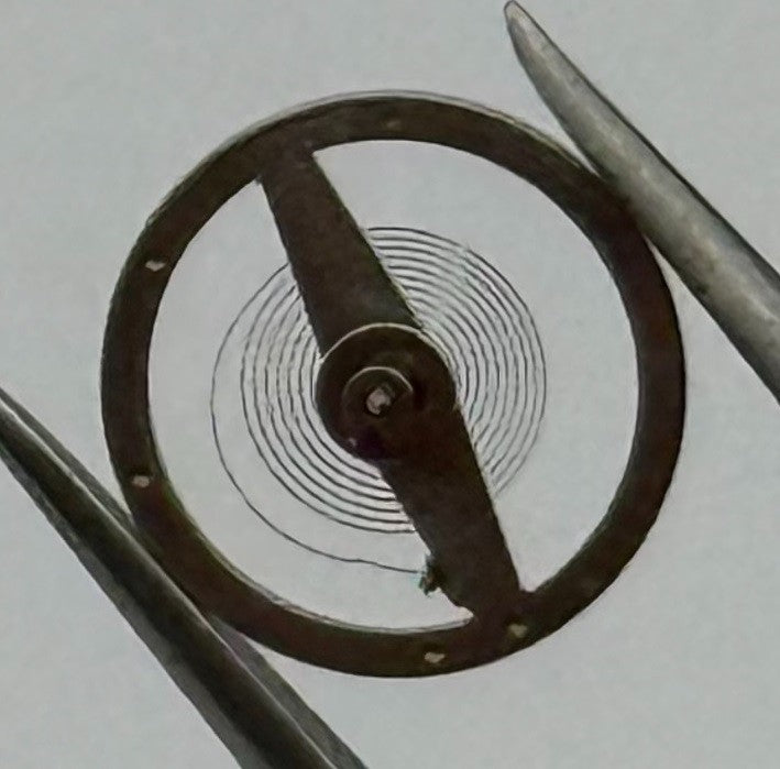 Cattin C. 64 Balance Wheel Complete And Spring Renata 1550 Watch Movement Parts