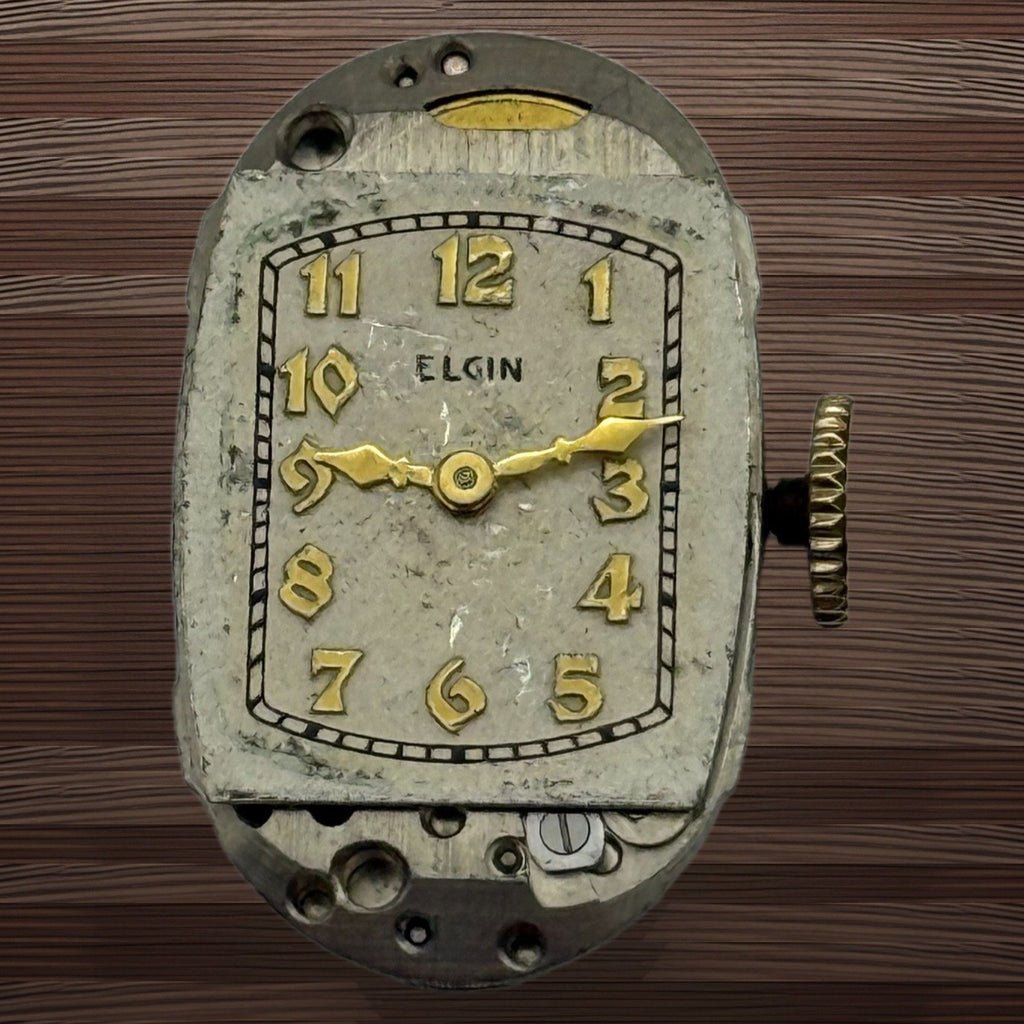 Elgin 541 Model 2 American Watch Movement Elgin 1938 Vintage Parts Repair 21/0s