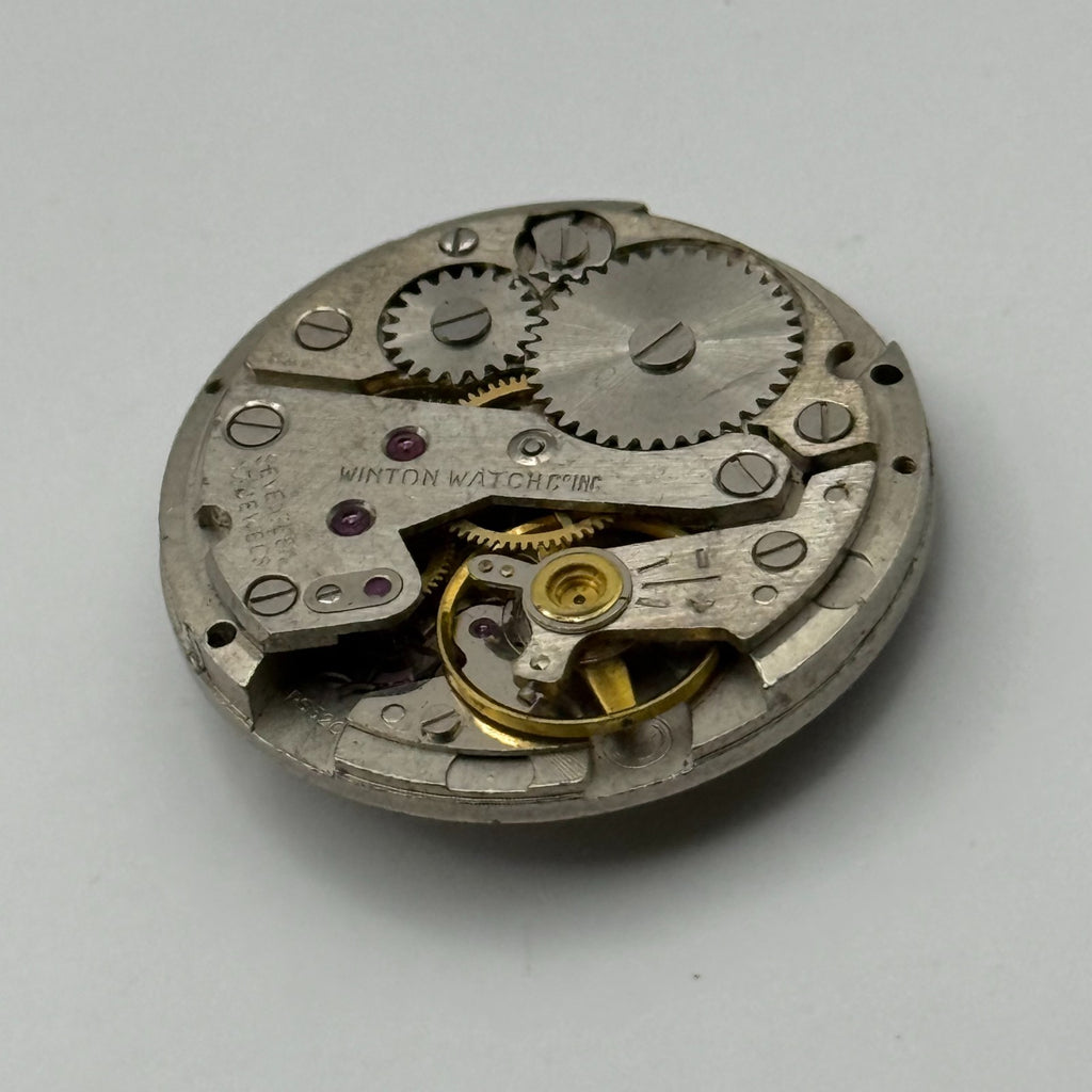 Jeambrun P32G Watch Movement Winton Swiss 17 Jewels Manual Wind Parts 25.7mm