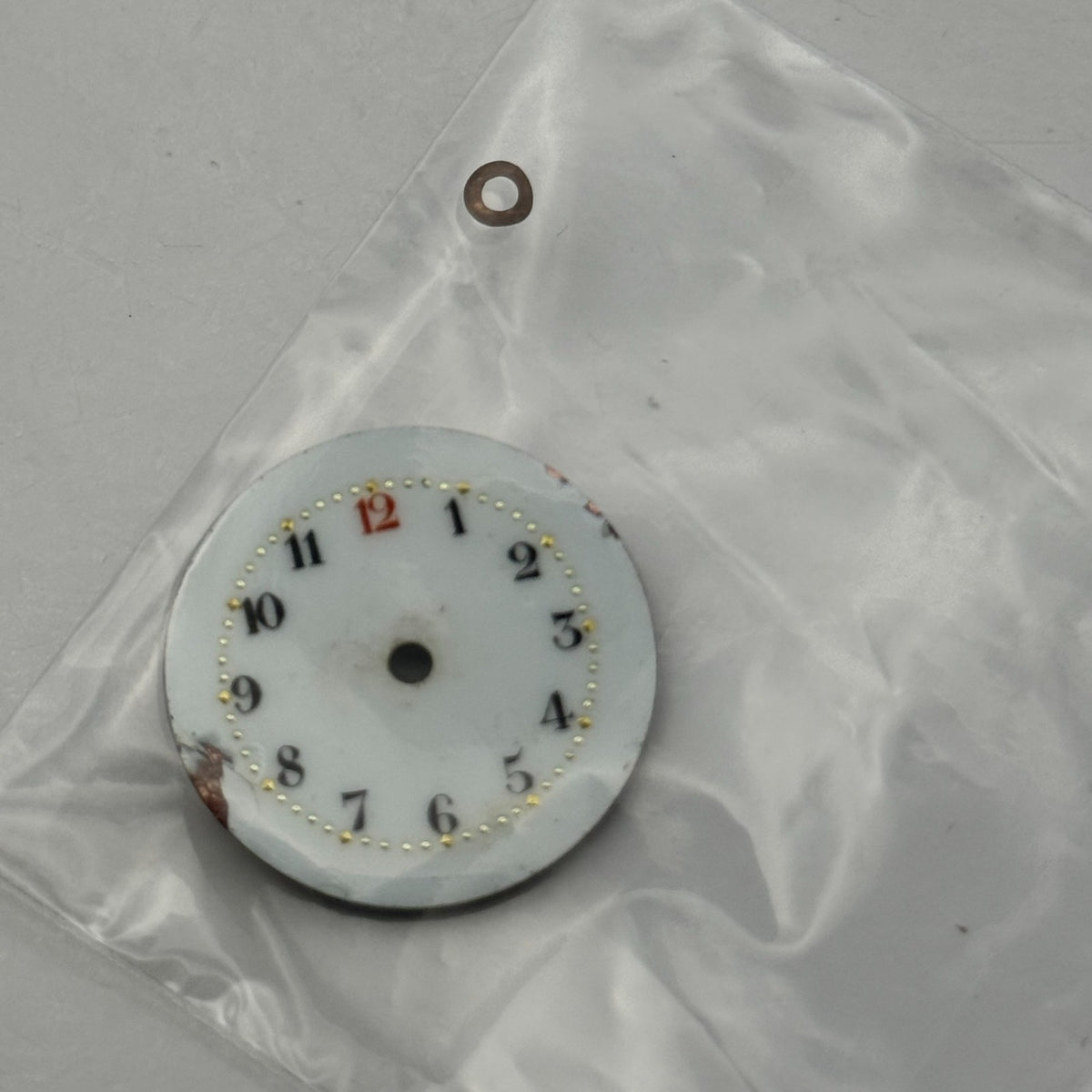 Unidentified Watch Movement Manual Wind Vintage Parts Repair Spares 24.1mm