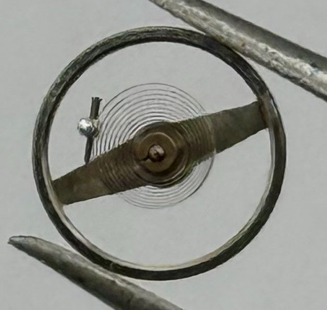 Frego 30 Balance Wheel Complete And Spring 6¾’’’ 404 Watch Movement Parts NOS