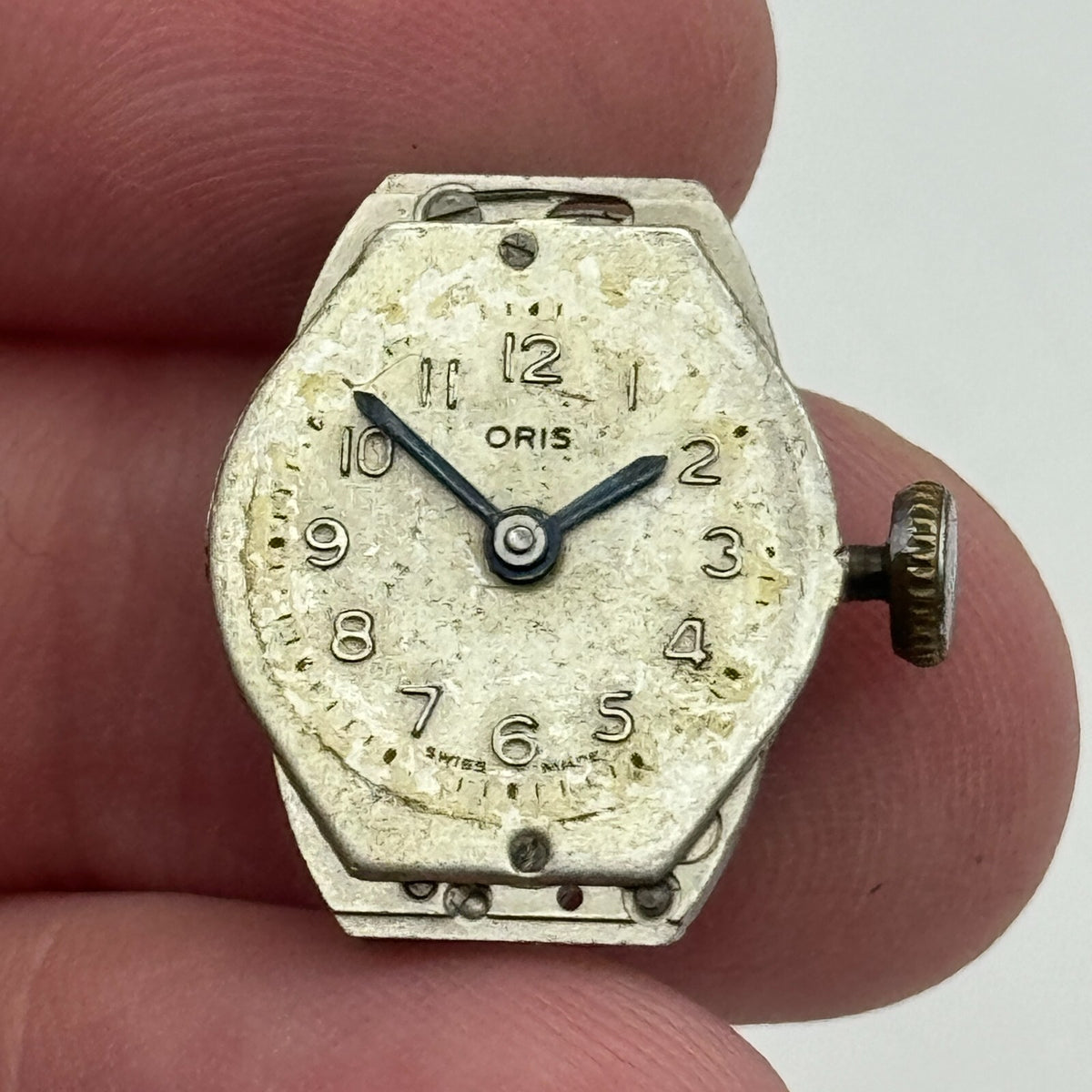 Oris Cal 410 Watch Movement Ladies Manual Wind Swiss Vintage Parts Repair 12.9mm