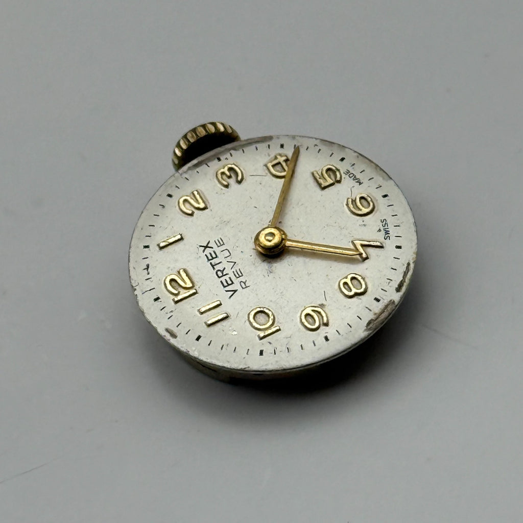 Vertex Revue 89 Watch Movement Swiss 17J Manual Wind Parts Repair Spares 15.2mm