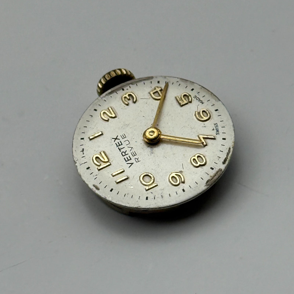 Vertex Revue 89 Watch Movement Swiss 17J Manual Wind Parts Repair Spares 15.2mm