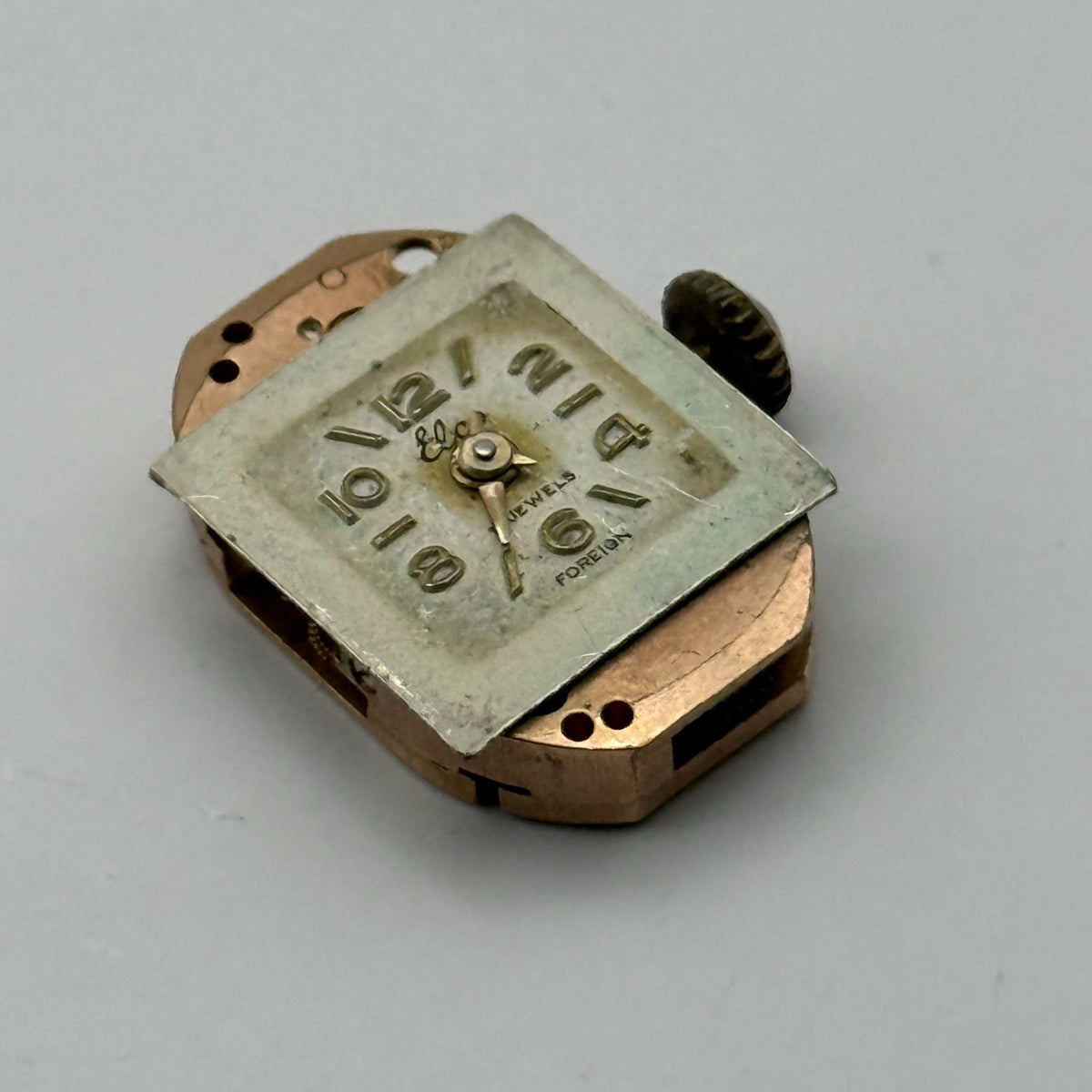 Hyppolyte Parrenin 25 Watch Movement Elco Swiss Manual Wind Parts Repair 12.7mm